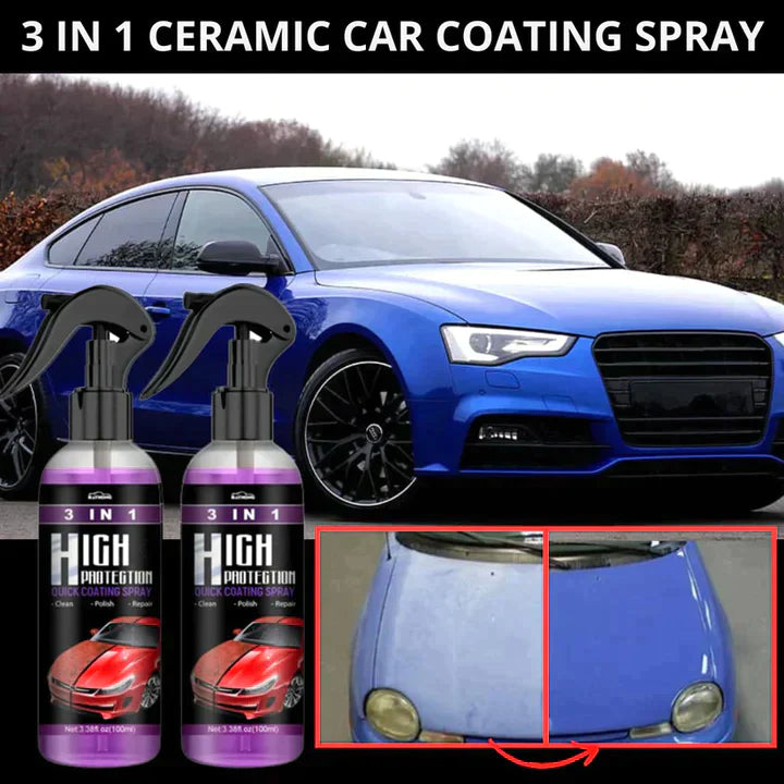 3 in 1 Car Shine/Scratch Spray